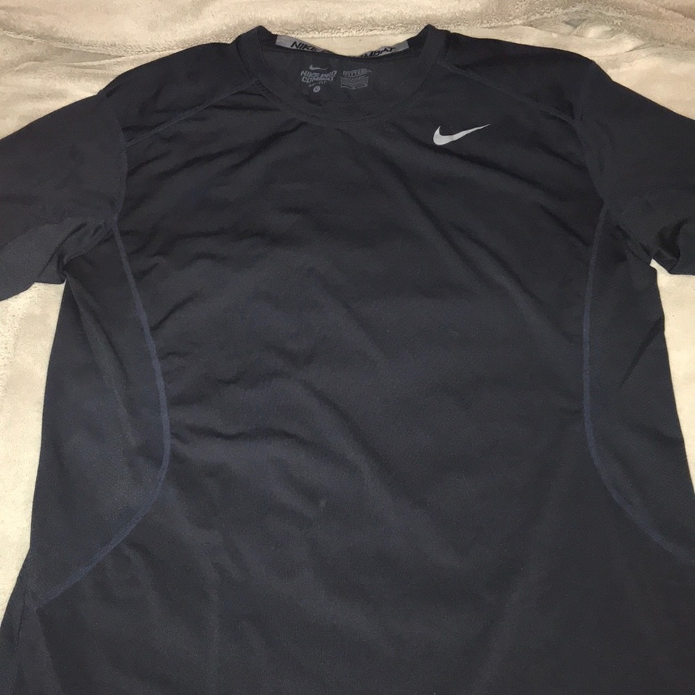 Mens Navy Nike Work Out Shirt Size Large